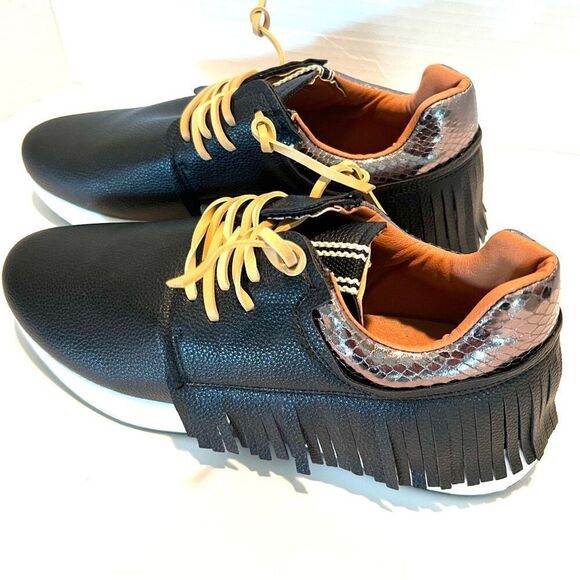 SHUSHOP ‘PEPA’ Black Sneakers 10 *NWT* - Picture 3 of 13